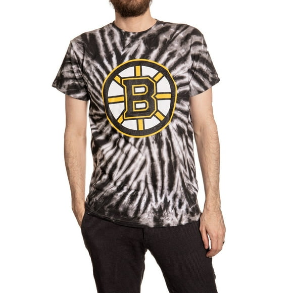 Boston Bruins Spirale T-Shirt de Teinture Cravate pour les Hommes