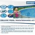 Intex Deluxe Pool Maintenance Kit with Vacuum, Pole, Leaf Rake, Wall