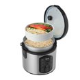 thumbnail image 2 of Aroma Professional Stainless Steel 8 Cup Rice Cooker & Food Steamer, Silver, 2 of 4