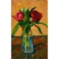 thumbnail image 3 of Albert Marquet 11x14 Black Modern Framed Museum Art Print Titled - Peonies in a Glass Vase and Paris, Rue Monge, 3 of 5