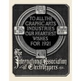 thumbnail image 2 of Anonymous 15x18 Black Ornate Wood Framed Double Matted Museum Art Print Titled - International Association of Electrotypers (1920 1890-1913), 2 of 5