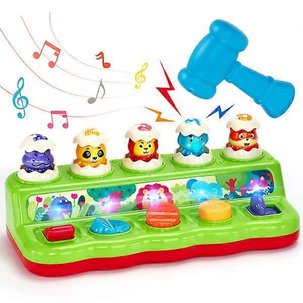 Pop up Toys for Girls and Boys with Hammer, Baby Toys 12 Months Early Development & Activity Toys Birthday Gifts for Kids