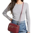 thumbnail image 2 of Michael Kors Womens Medium Logo Convertible Crossbody Bag (Dark Cherry) 35S1GTTC7L-dkcherry, 2 of 4