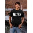 thumbnail image 4 of Busted Caught Arrest Jail Prison Plus Size Crewneck Graphic Tee Shirt Brisco Brands 2X, 4 of 5