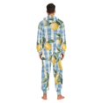 thumbnail image 4 of FORMRS Onesies Pajama for Adults Unisex Hoodie Winter Jumpsuit One Piece Sleepwear, Sizes S-2XL, Retro Lemon Leaves, 4 of 7