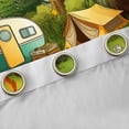 thumbnail image 4 of Erosebridal Teens Cartoon Tent RV Car Black Out Curtains,Girls Boys Chic Flowers Camping Theme Curtains Pack of 2 (42x63 Each),Super Cozy Room Decor, 4 of 6