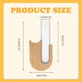 thumbnail image 3 of Car Vase Vent Clip, Mini Flower Car Vase Clip Wood Plant Holder Glass Tube Air Vent Decor Interior Accessories Decoration (Light Brown U), 3 of 6