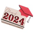 thumbnail image 4 of Wood Graduation Card Holder for Organize Red Color Wooden Construction 2024 Theme, 4 of 5