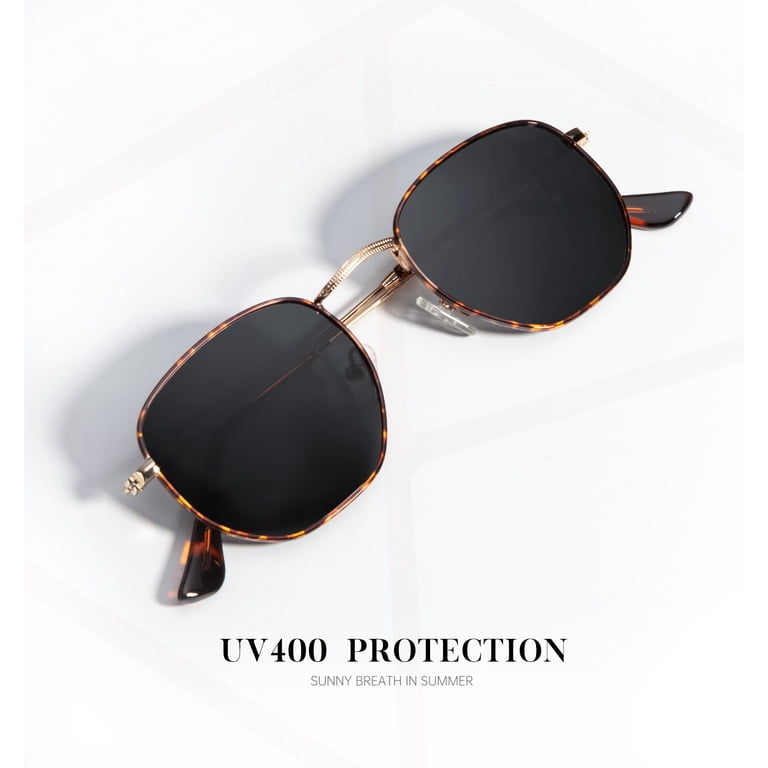 Polarized Sunglasses for Women and Men, Retro Hexagon Style  display picture 1