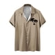 thumbnail image 1 of Camisas de Manga Larga para Hombres Blusa Cómoda de Cuello de Impresión, Camisa Casual de Poliéster para Uso Diario, de Fiesta Y de Primavera de Verano, 1 of 4