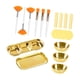 thumbnail image 5 of Juego de 23 cuencos para mezclar mascarillas faciales, ideal como recuerdo de fiesta o para salón de belleza. Oro, 5 of 8