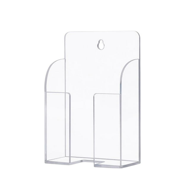 Remote Control Holder Wall Mount Bedside Shelf Acrylic with Charging Holes, Box Organizer Racks Bracket Phone Holder Stand for Couch Bed Home