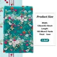 thumbnail image 5 of 2Yard Polyester Flower Embroidered Lace Fabric for DIY Clothing Accessories Teal 53-1/8inch, 5 of 6