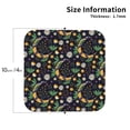 thumbnail image 2 of Pofeuu Snake And Flower Print Coasters for Drinks, 4Pack PU Leather Coasters, Bar Drink Coasters for Tabletop Protection, Furniture from Damage-Square, 2 of 6