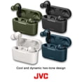thumbnail image 7 of JVC RIPTIDZ True Wireless Headphones with Touch Sensor Operation, Single Ear use, IPX5, Bluetooth 5.1, Long Battery Life with Charging Case (up to 30 Hours) - HAA9TW (White), 7 of 7