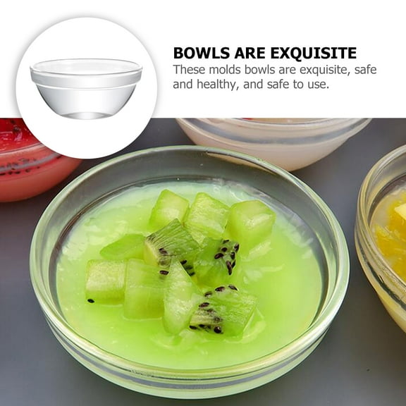 CIMAXIC Glass Ramekins Transparent Multi-Function Bowls for Storage Use 4Pcs