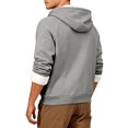 thumbnail image 4 of GrmtClth Winter Jackets for Men Fleece Lined Full-Zip Hoodie Fashion Hooded Jackets Coat Heavyweight Thermal Sweatshirt Gray XXXL, 4 of 9