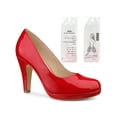 thumbnail image 1 of BLISSFUL STEP Round Toe Platform Stiletto Heel Mary Jane Pumps for Women Red 7, 1 of 6