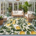 thumbnail image 2 of Area Rugs 5'x7', Lemon Leaves Carpet Runner Indoor Outdoor Rugs Home Decor Aesthetic, Farm Botancal Planr Leaf Green Yellow Non Slip Mats Washable Accent Rug for Living Room Bedroom, 2 of 8