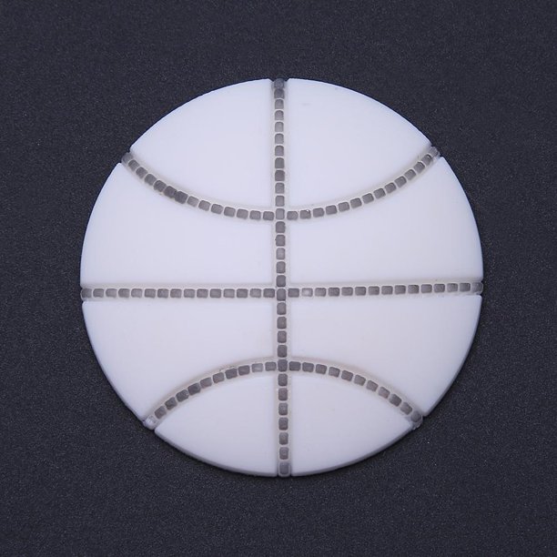Bolsa Almohadilla de la manija de la puerta Parachoques adhesivo con forma de baloncesto Almohadilla del pomo de la puerta (Blanco) JShteea Para Estrenar