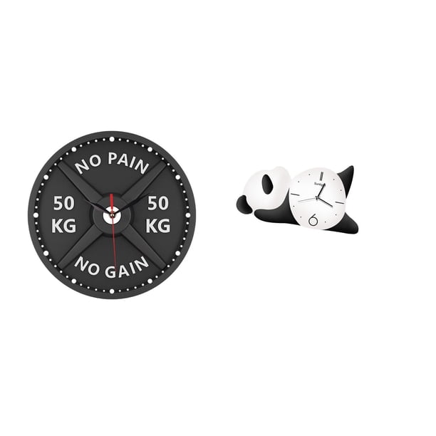 Reloj de gimnasio,Reloj de pared con barra para gimnasio en casa Reloj de culturismo,Sala de entrenamiento moderna,decoración genial,gran sala de entrenamiento.,Reloj de pared,Reloj de pared