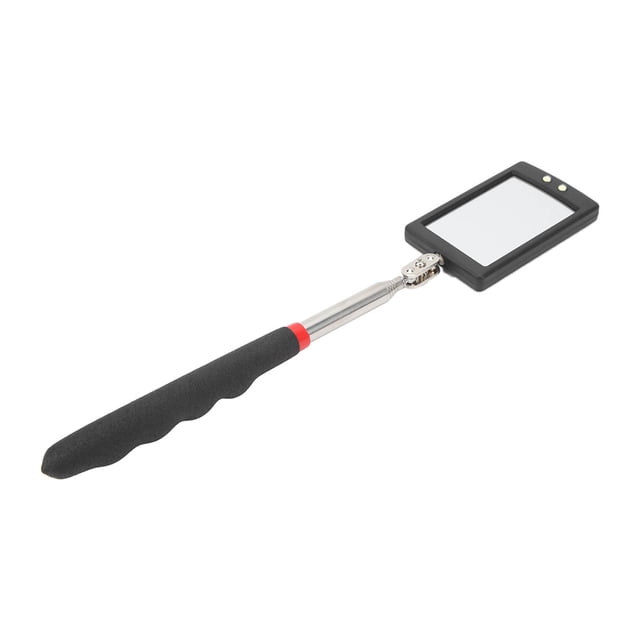 Espejo De Inspección Retráctil, Espejo De Inspección Telescópico Rectangular Con Iluminación LED Portátil Para Reparación De Mecánica De Automóviles