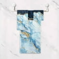 thumbnail image 4 of GZHJMY Bath Towel Sets for Bathroom Hand Towels Fingertip Towels Blue Gold Marble Abstract Modern 3 Piece Decorative Soft Cotton Absorbent, 4 of 6