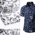 thumbnail image 3 of Camisa Hawaiana Moda Casual Estilo Slim Fit Para Hombre, 3 of 4