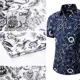 thumbnail image 3 of Camisa Hawaiana Moda Casual Estilo Slim Fit Para Hombre, 3 of 4