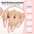 thumbnail image 5 of modelones Builder Nail Gel, 8-in-One Pink Shimmer Builder, Sparkle Glitter Pink Rubber Base Gel Polish LED Lamp Cured Hardener Color Base Strengthener Extension for Home DIY Salon Girls, 5 of 9