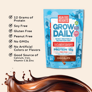 Healthy Heights Grow Daily, Whey Protein & Nutrition Mix, for Kids 3+, Chocolate, 21.7 oz (616 G)