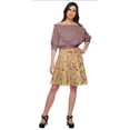 thumbnail image 1 of Moomaya Jupe Courte Plissée en Coton Imprimé pour Femmes Vêtements Décontractés, 1 of 6