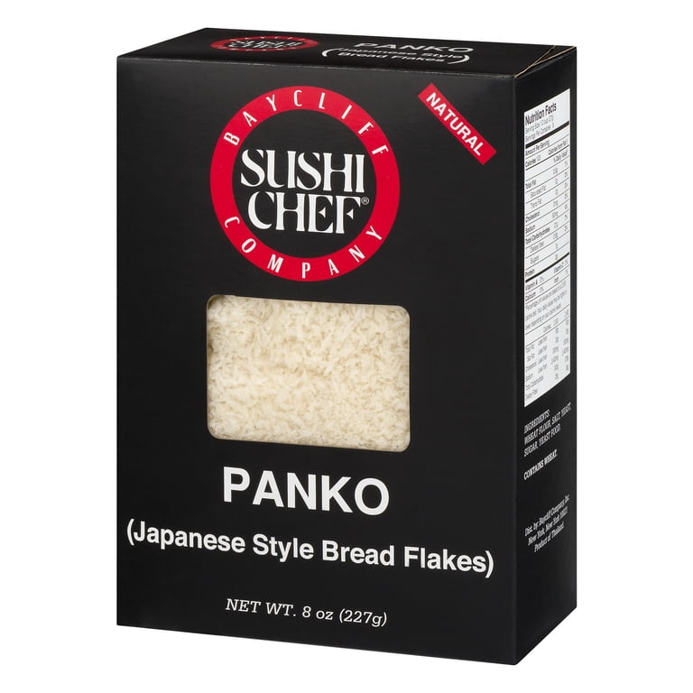 Sushi Chef, Breading Flakes, 8 Oz, Panko Crispy Bread Crumbs