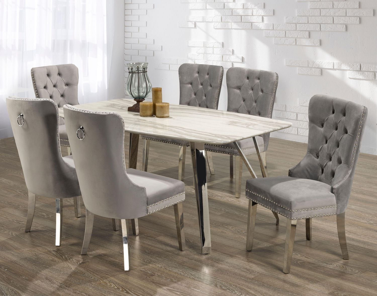 Rosemount 7-Piece Dining Set, Grey
