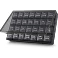 thumbnail image 1 of Large Monthly Pill Organiser 28 Day Pill Box Organizer By Week, Large 4 Weeks One Month Pill Cases With Dust-proof Container For Pills/vitamin/fish Oi, 1 of 5