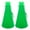 Green, variant on WEUVEB Portable Green Plastic Cheer Megaphone for Enhanced Communication 1Pair