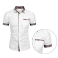thumbnail image 3 of SAYOO Camisas casuales de verano para hombres SAYOO  moda, 3 of 5
