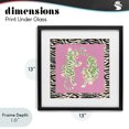 thumbnail image 4 of Stupell Industries Bohemian Purple & Green Twin Tigers Black Framed Print Under Glass, 13 x 13, by Karolina Sato, 4 of 8