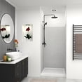 thumbnail image 3 of Transolid SWK363672-50 SaraMar 36-in x 36-in x 72-in Glue to Wall 3-Piece Shower Wall Kit, Lunar, 3 of 5