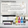 thumbnail image 2 of Sublimation Ink Refill Bottles compatible for Epson C88 C88+ WF7720 ET2720 WF7710 ET2650 ET2750 WF2750 WF3620 Printers (Black Cyan Magenta Yellow, 4-Pack), 2 of 4