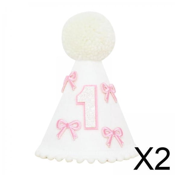 2 Conjuntos De Gorros Para El Primer Cumpleaños, Decoración Para La Fiesta Del Primer Cumpleaños Del Bebé Para Niños Y Niñas.
