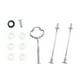 thumbnail image 1 of Injueey Juego de moldes para bandejas de frutas, juego de moldes para bandejas de silicona DIY, juego de moldes para bandejas de frutas, dorado Artesanía No.07 Injueey HA000971-07, 1 of 6