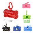 thumbnail image 2 of Wweixi Dog Poop Bag Dispenser Portable Outdoor Bone Shape Garbage Case Pet Cat Poo Waste Box Holder, 2 of 9