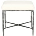 thumbnail image 4 of SAFAVIEH Couture Mandy Modern Boucle Ottoman, Ivory/Black, 4 of 11
