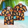 thumbnail image 3 of Camisa hawaiana con estampado 3D de hongos mágicos para hombre, camisas de playa con patrón colorido, blusas casuales de verano de manga corta, blusas cómodas, 3 of 5