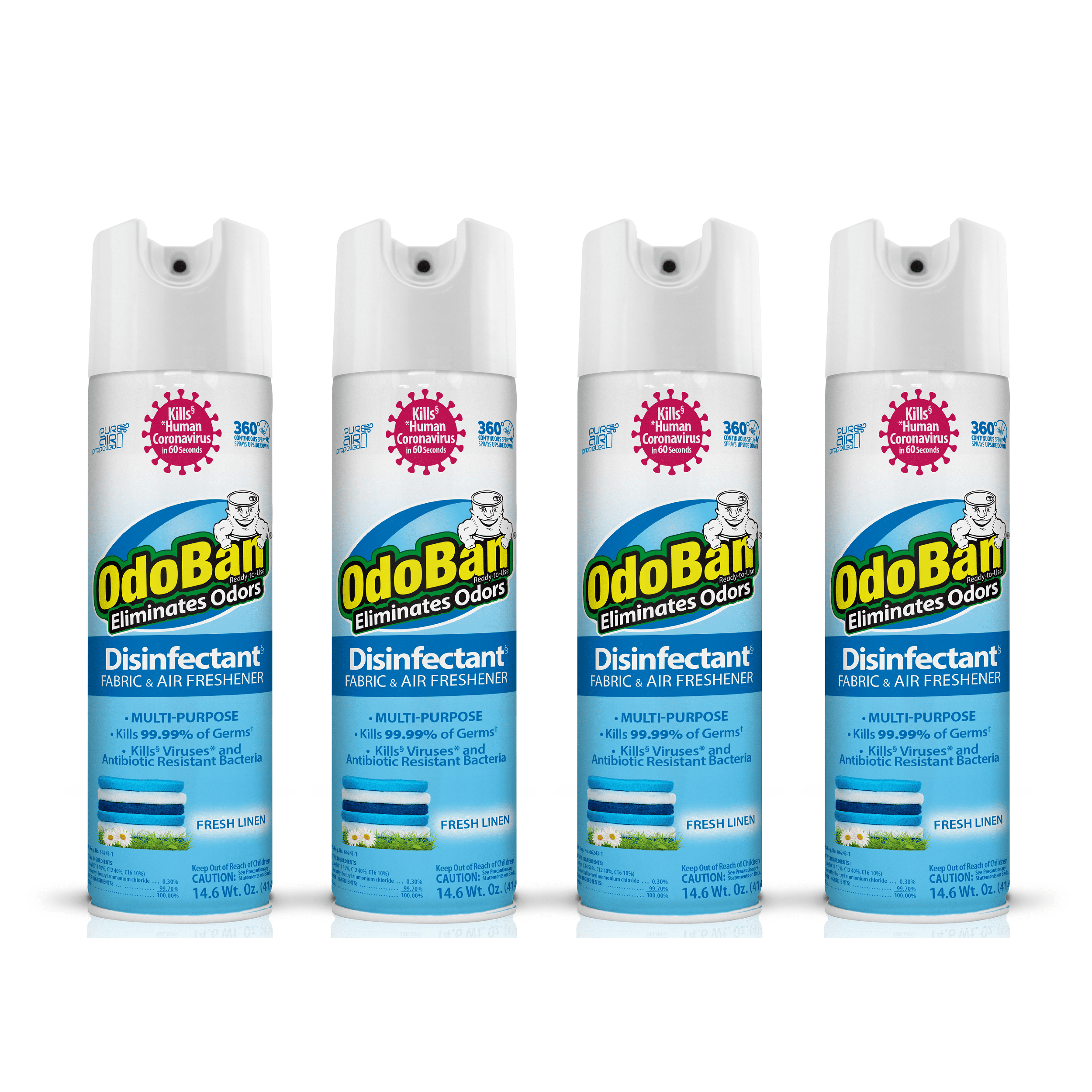 OdoBan ReadytoUse 360Degree Continuous Spray Disinfectant and Harsh Aroma Eliminator, Fabric