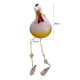 thumbnail image 4 of 2uds. Estatua creativa de pollo de ojos grandes Regalos perfectos Pies largos para interiores al aire libre (C), 4 of 6