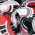 thumbnail image 3 of JML Soft Flannel Fleece Throw Blanket, Black, Red, & White, Standard Throw, 3 of 5