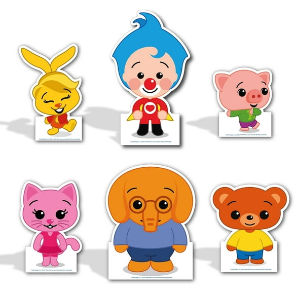Tallaxi Kit de Figuras Plim Plim 6 Piezas de Coroplast para Decoración Infantil