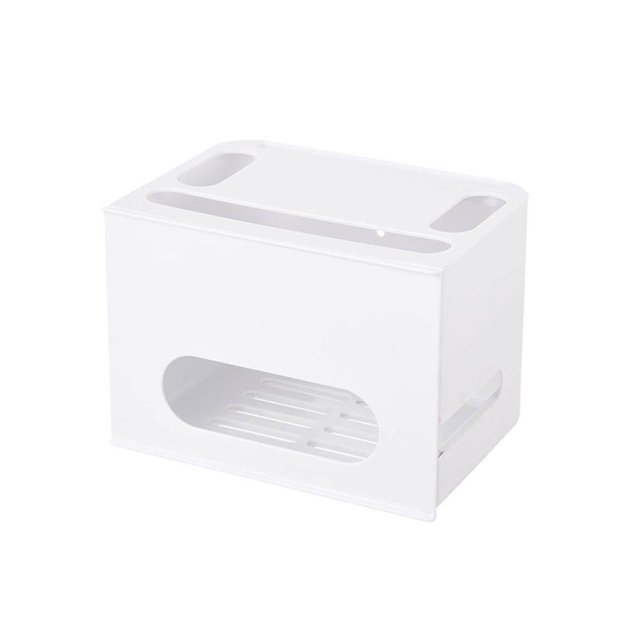 Injueey Caja de almacenamiento de enrutador Wifi, placa de enchufe inalámbrico, soporte de enchufe, Cable, decoración del hogar, organizador Cables de computadora